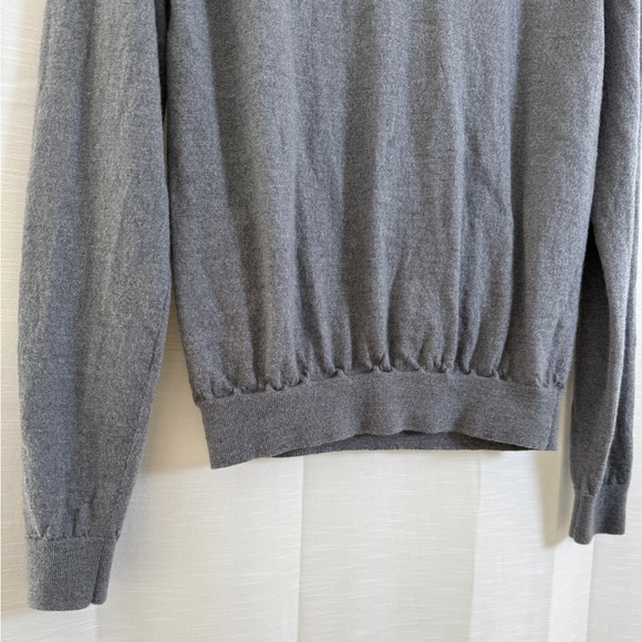 Bloomingdale’s Men’s Crewneck Sweater Charcoal Classic Gray Luxury Knit | Size M - Picture 6 of 7